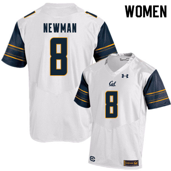 Women #8 Jack Newman Cal Bears College Football Jerseys Sale-White - Click Image to Close